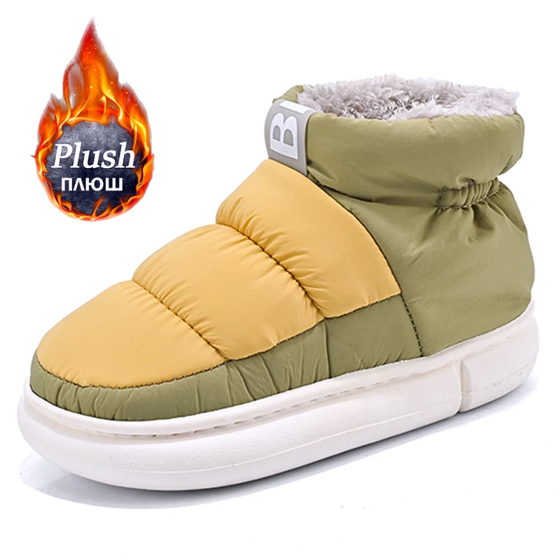 Winter Men's Boots Down Waterproof Winter Snow Boots for Women Men Boys Girls Plush Warm Ankle Boots Couple Cotton Shoes Outside
Winter Men's Boots Down Waterproof Winter Snow Boots for Women Men Boys Girls Plush Warm Ankle Boots Couple Cotton Shoes Outside