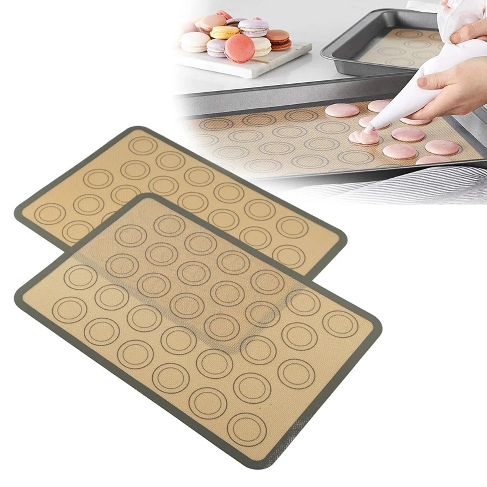 Silicone Baking Mat Reusable Baking Mat Non-Slip Tray Liner Sheet For Macarons Cookies Bread Meat Washable Baking Tray Mats
Silicone Baking Mat Reusable Baking Mat Non-Slip Tray Liner Sheet For Macarons Cookies Bread Meat Washable Baking Tray Mats