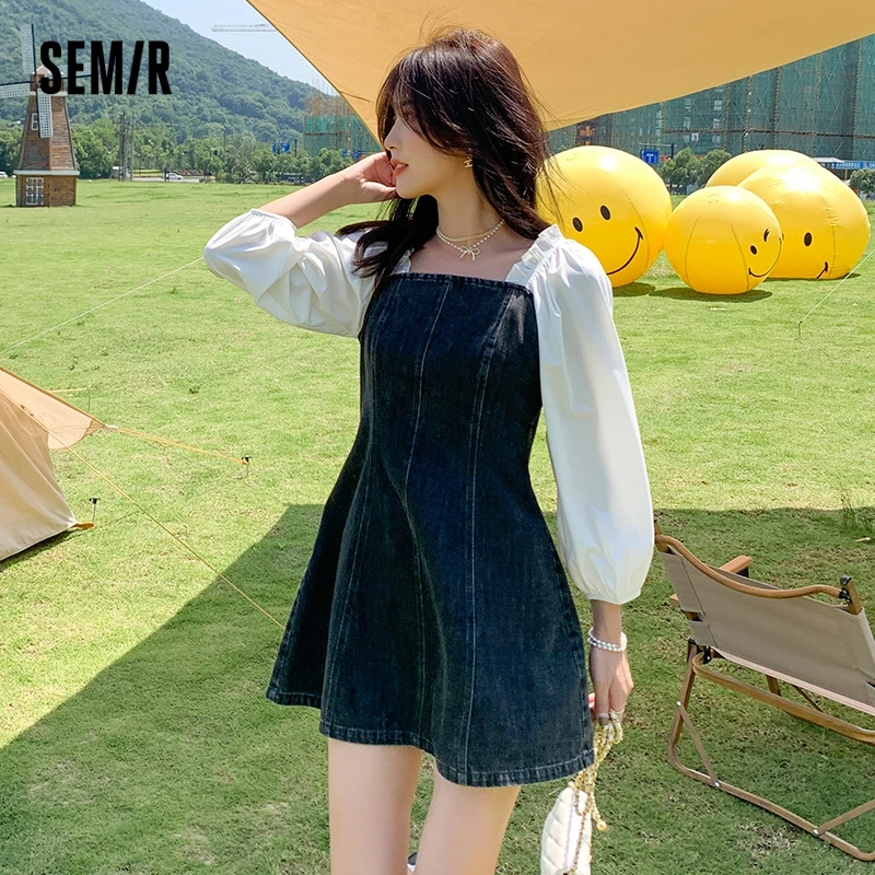 Semir Dress For Women Sexy Fashion Stitching 2022 Autumn New Contrast Color Dress Gentle Style
Semir Dress For Women Sexy Fashion Stitching 2022 Autumn New Contrast Color Dress Gentle Style