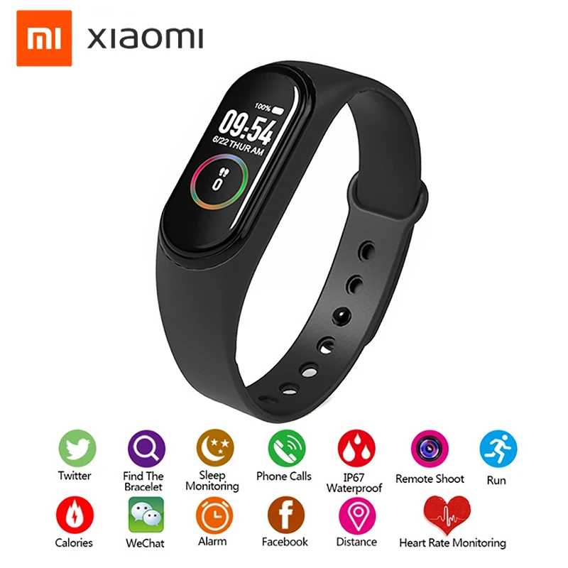 Xiaomi M4 Smart Watch Wristband IP65 Waterproof Watch Blood Pressure Heart Rate Monitor Fitness Tracker Call Smart Bracelet
Xiaomi M4 Smart Watch Wristband IP65 Waterproof Watch Blood Pressure Heart Rate Monitor Fitness Tracker Call Smart Bracelet