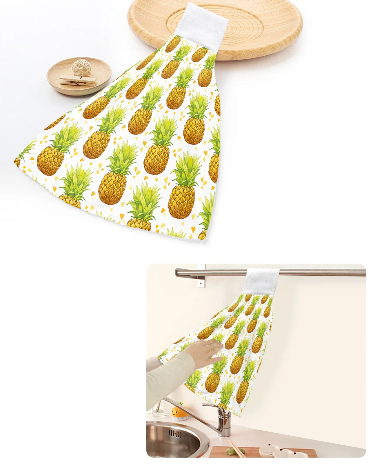 Pineapple Watercolor Hand Painted Hand Towels Home Kitchen Bathroom Hanging Dishcloths Loops Soft Absorbent Custom Wipe Towel
Pineapple Watercolor Hand Painted Hand Towels Home Kitchen Bathroom Hanging Dishcloths Loops Soft Absorbent Custom Wipe Towel