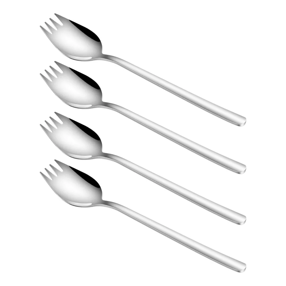 4 Spoons Snack Fork Spoon Salad Mixing Spoon Salad Spoon Pastry Fork Reusable Cake Fork Salad Server 
4 Spoons Snack Fork Spoon Salad Mixing Spoon Salad Spoon Pastry Fork Reusable Cake Fork Salad Server