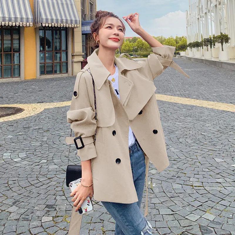Purple Windbreaker Women's Short 2022 Spring And Autumn New Fashion Versatile Temperament Loose Work Coat
Purple Windbreaker Women's Short 2022 Spring And Autumn New Fashion Versatile Temperament Loose Work Coat