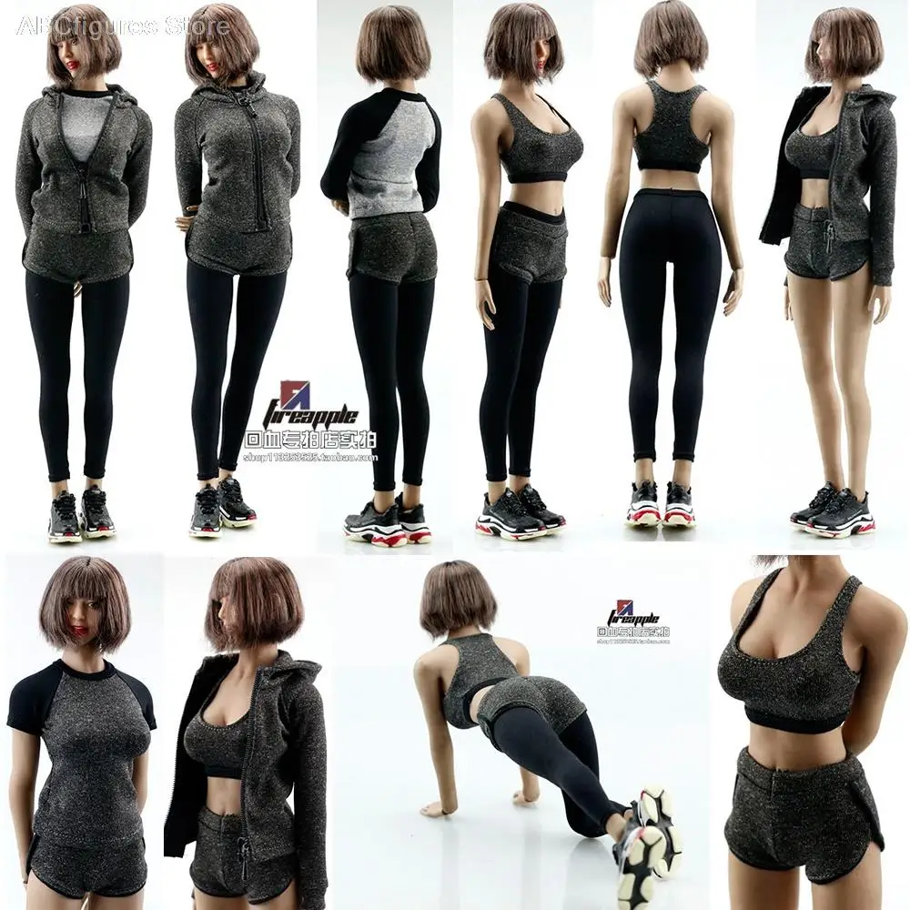 In Stock 1:6 Yoga Suit Fitness Suit Set FA008 Clothes 6 Piece Set For Female Soldier Collection Gray 
In Stock 1:6 Yoga Suit Fitness Suit Set FA008 Clothes 6 Piece Set For Female Soldier Collection Gray