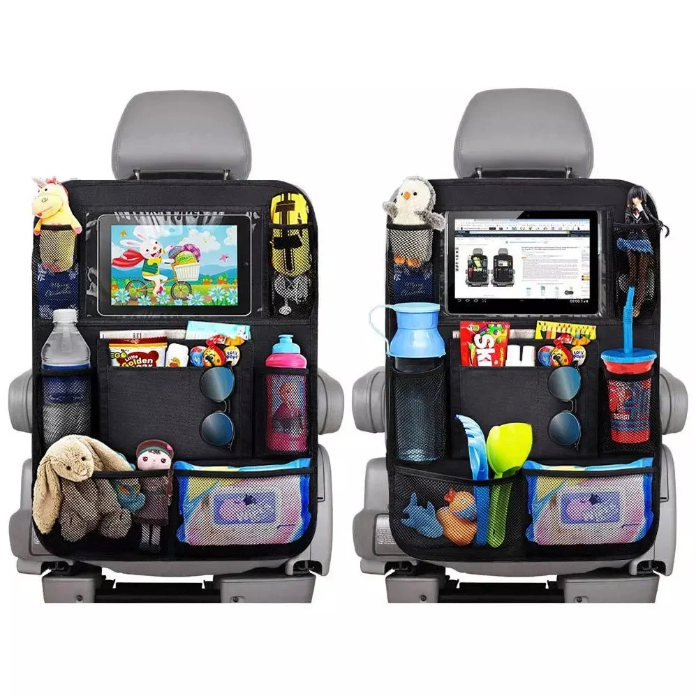 OHANEE Universal Multi-Pocket Storage Bag kick pad Automobiles Interior Accessory Stowing Tidying Car Seat Back Organizer
OHANEE Universal Multi-Pocket Storage Bag kick pad Automobiles Interior Accessory Stowing Tidying Car Seat Back Organizer
