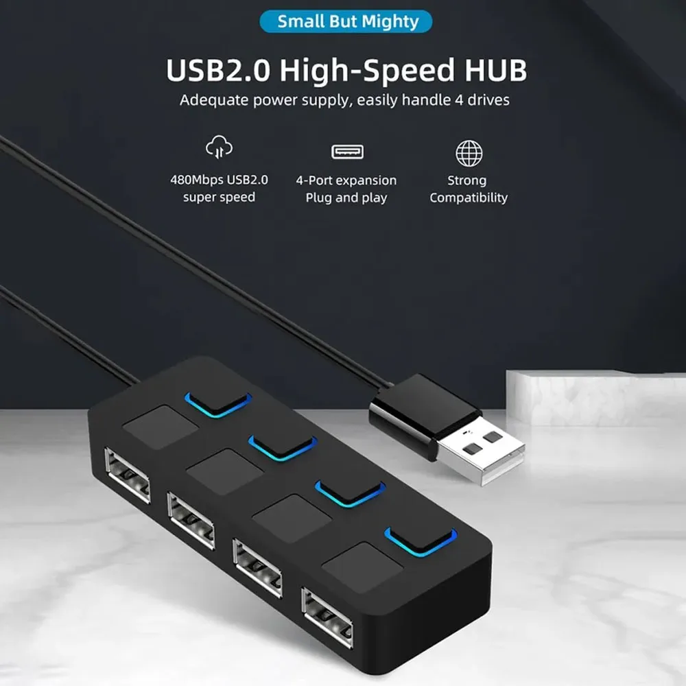 Концентратор USB 2,0, разветвитель с 4 портами, разветвитель с несколькими портами USB 2,0, концентратор с адаптером питания, концентратор USB 2,0 с переключателем для ПК
Концентратор USB 2,0, разветвитель с 4 портами, разветвитель с несколькими портами USB 2,0, концентратор с адаптером питания, концентратор USB 2,0 с переключателем для ПК