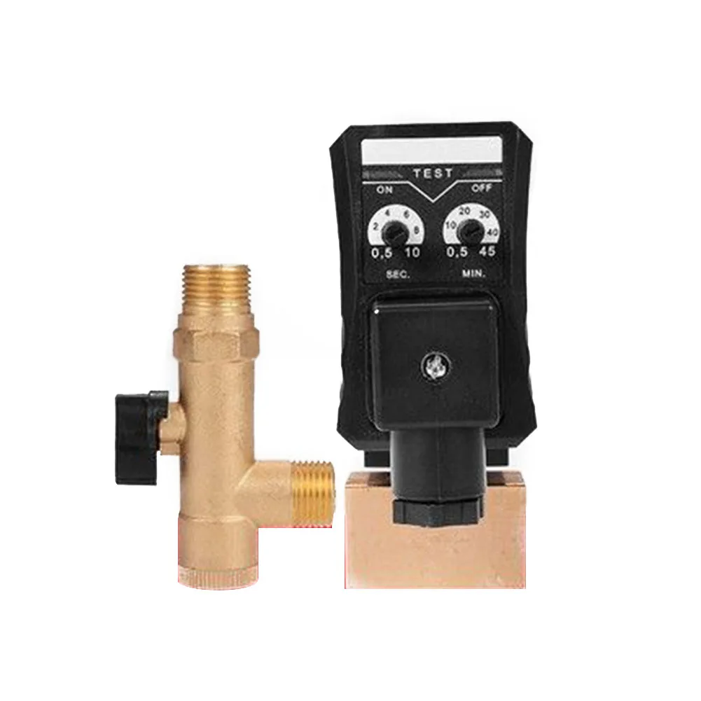 G1/2 Female Thread Electronic Drain Valve 220v Air Compressor Storage Filter Air Storage Tank Drain Cooler Dry Solenoid Valve
G1/2 Female Thread Electronic Drain Valve 220v Air Compressor Storage Filter Air Storage Tank Drain Cooler Dry Solenoid Valve