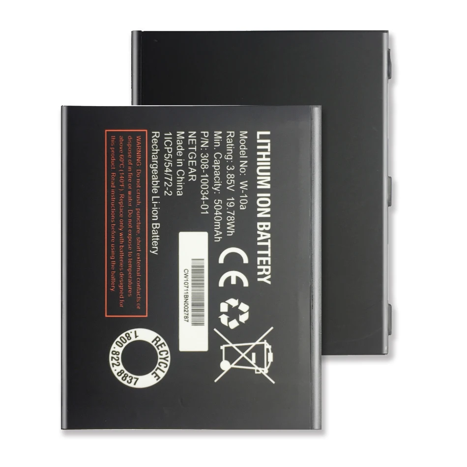 3.8V 5040mAh W-10A Rechargeable Battery For NETGEAR NightHawk M2 MR2100 Wireless Router
3.8V 5040mAh W-10A Rechargeable Battery For NETGEAR NightHawk M2 MR2100 Wireless Router