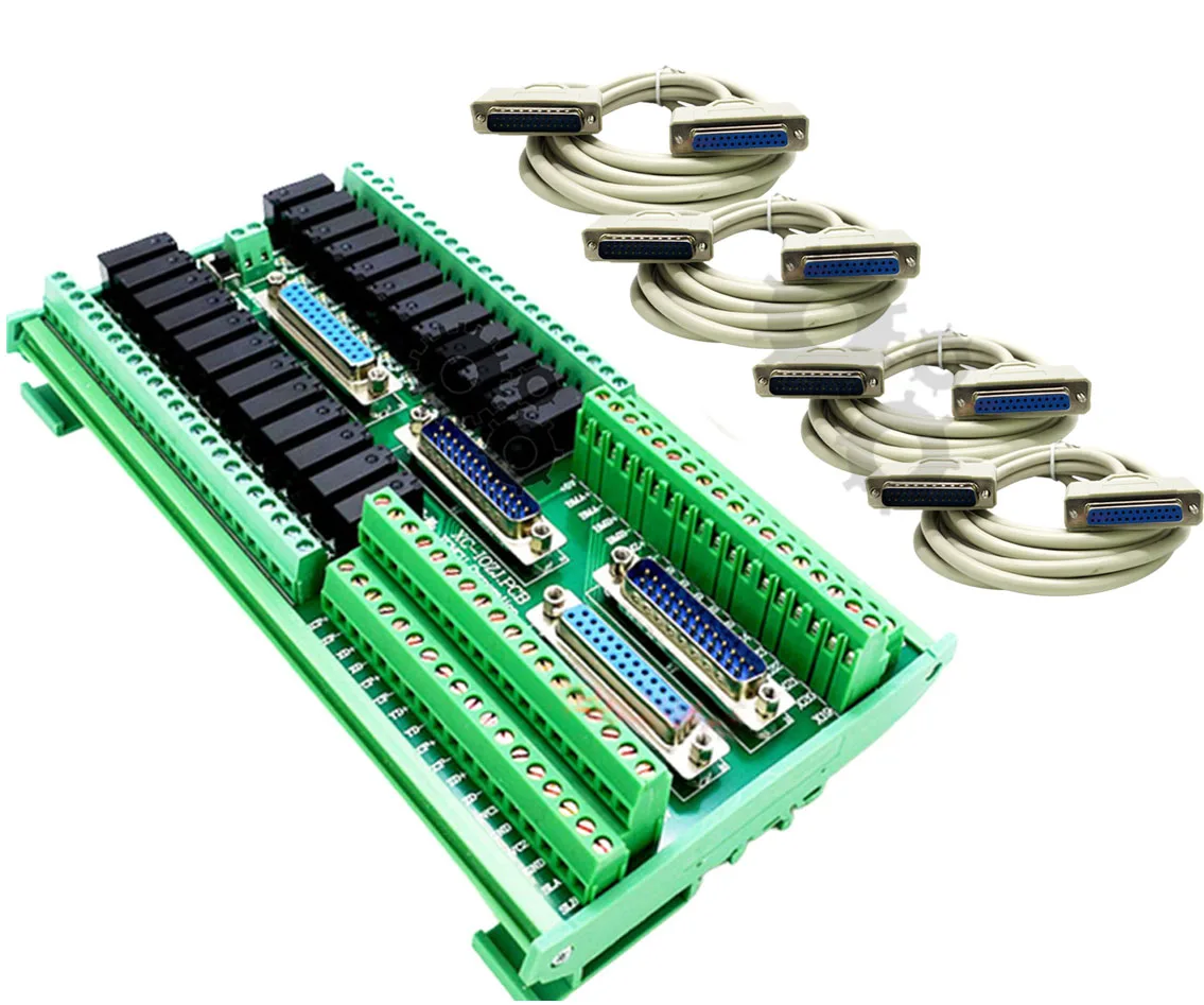 IO доска с кабелями DB25 для контроллера G-кода
IO доска с кабелями DB25 для контроллера G-кода