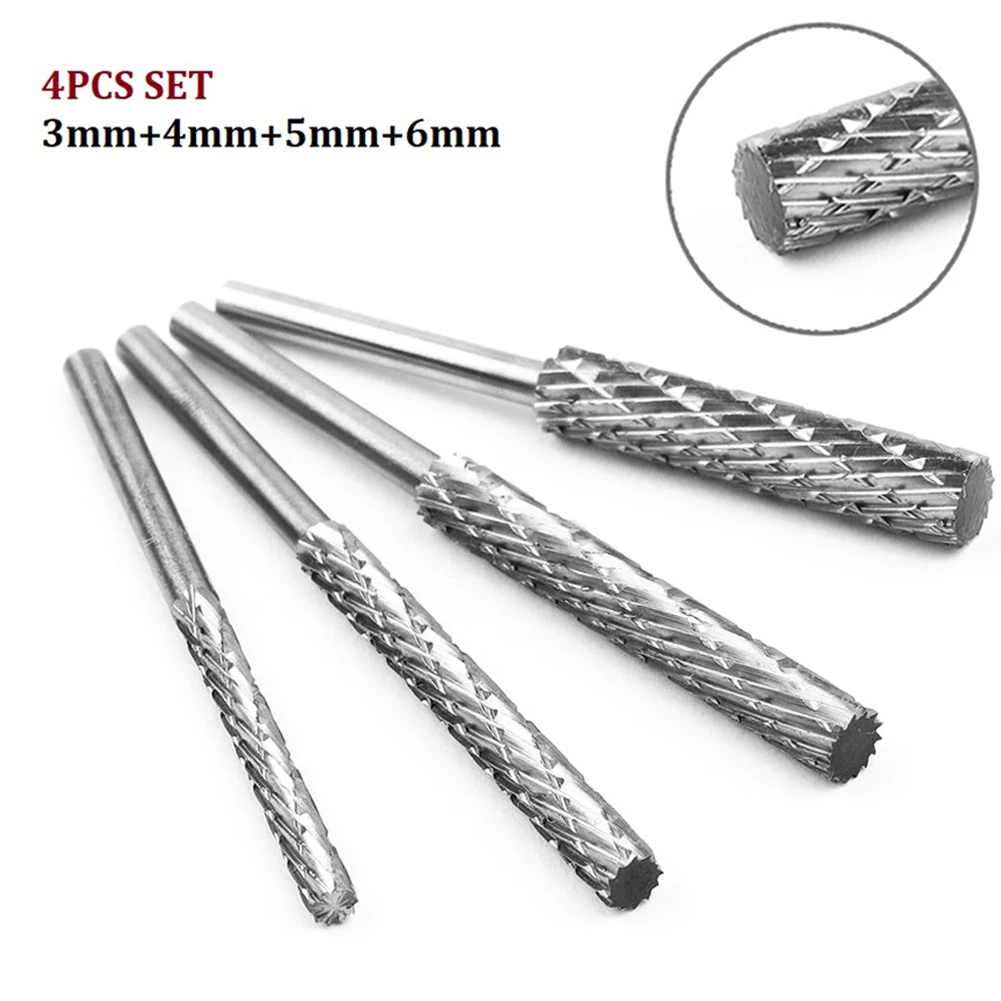 4pcs/Set 3mm Shank Rotary File HSS Rotary Burr Cutter Drill Bit Engraving Cutter Cutting Grinding Head Milling Cutter 3/4/5/6mm
4pcs/Set 3mm Shank Rotary File HSS Rotary Burr Cutter Drill Bit Engraving Cutter Cutting Grinding Head Milling Cutter 3/4/5/6mm