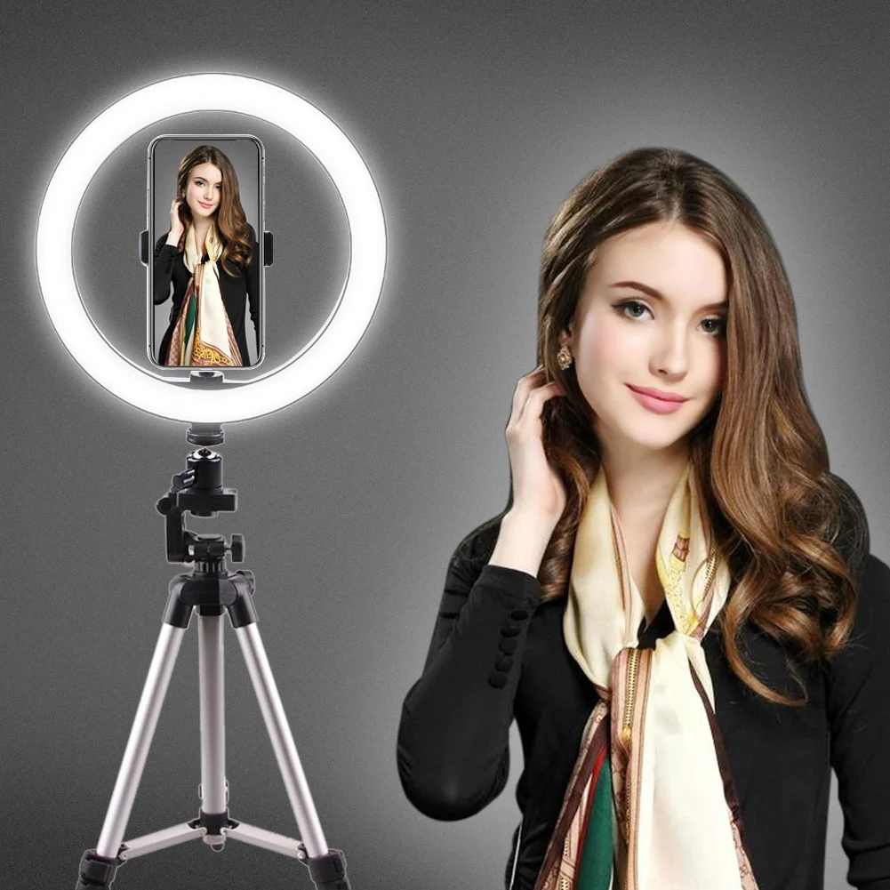 Christma Gift Dimmable LED Selfie Ring Light Stand without Tripod Lamp Photography Ringlight Phone Selfie Ring Light Control
Christma Gift Dimmable LED Selfie Ring Light Stand without Tripod Lamp Photography Ringlight Phone Selfie Ring Light Control