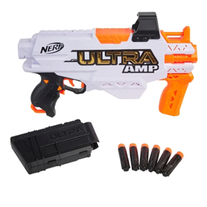 Моторизованный бластер Nerf Ultra Amp, зажим 6-Дротика, 6 Дротика s, совместим только с Nerf Ultra Дротика s
Моторизованный бластер Nerf Ultra Amp, зажим 6-Дротика, 6 Дротика s, совместим только с Nerf Ultra Дротика s