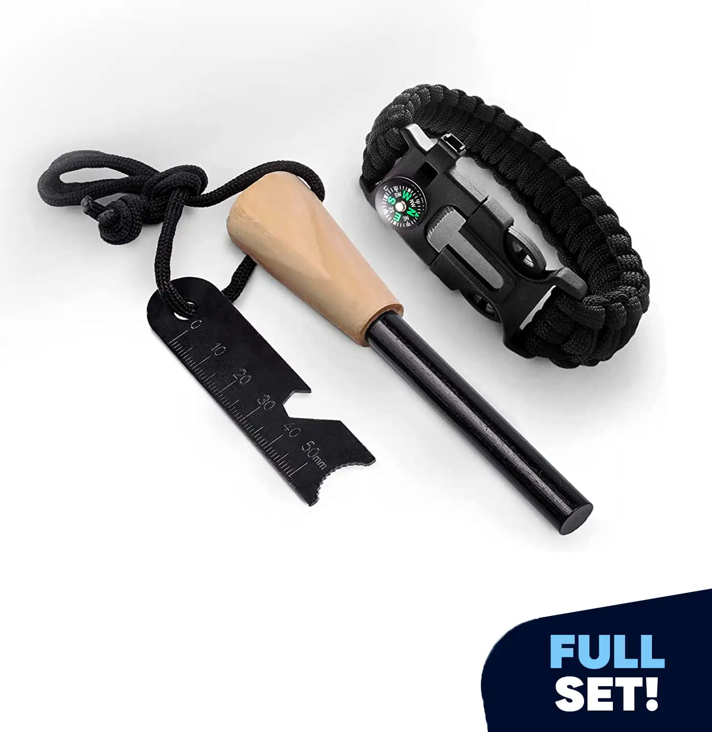 Fire Starter & Steel Striker Bushcraft Firesteel, Flint Sparks Metal Match Lighter Thick Ferro Rod Camping & Hiking Tool, Backpa
Fire Starter & Steel Striker Bushcraft Firesteel, Flint Sparks Metal Match Lighter Thick Ferro Rod Camping & Hiking Tool, Backpa