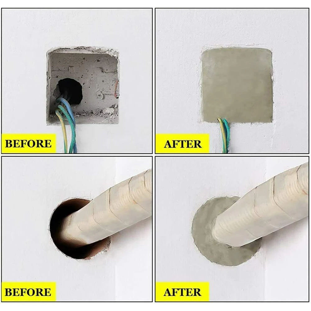 1/4pcs Wall Hole Sealing Glue Air Conditioning Hole Sealing Mending Plasticine Wall Hole Sewer Waterproof Sealing Mud Household
1/4pcs Wall Hole Sealing Glue Air Conditioning Hole Sealing Mending Plasticine Wall Hole Sewer Waterproof Sealing Mud Household
