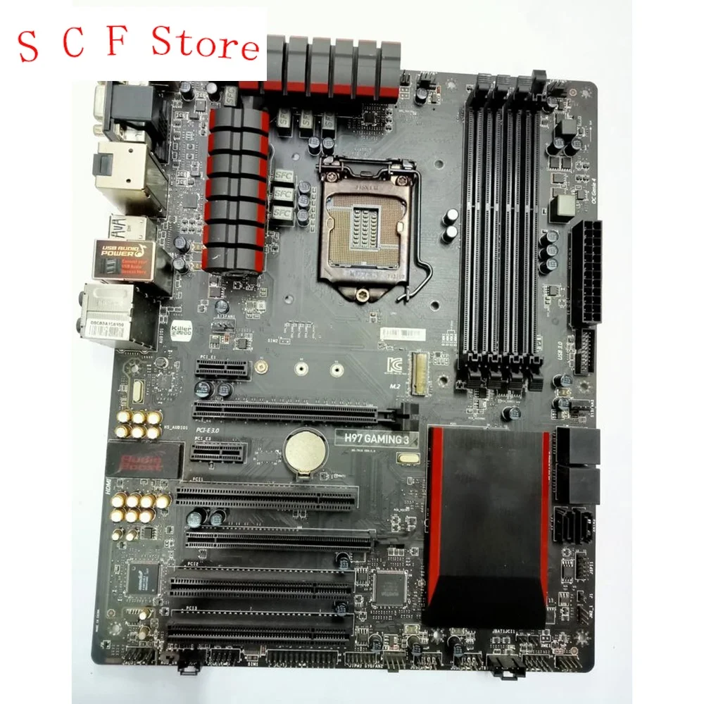 For H97 GAMING 3 For Msi LGA1150 DDR3 32GB SATA3 PCI-E 3.0 USB2.0/3.0 DVI+VGA+DisplayPort ATX Desktop Motherboard Fast
For H97 GAMING 3 For Msi LGA1150 DDR3 32GB SATA3 PCI-E 3.0 USB2.0/3.0 DVI+VGA+DisplayPort ATX Desktop Motherboard Fast