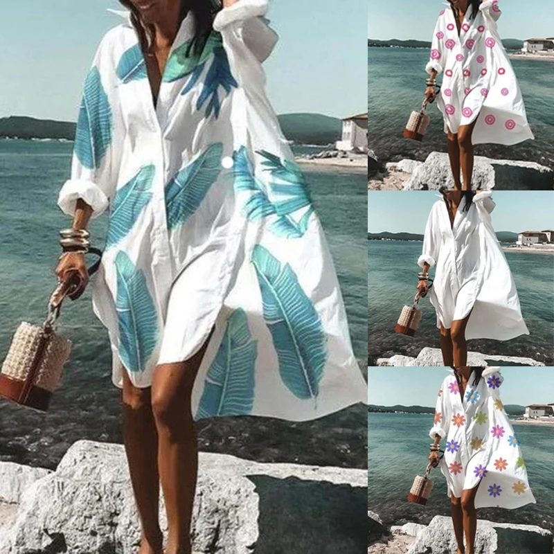 Oversized Loose Casual Aesthetic Summer Dresses Sexy Beach Shirt Dress Fashion Bohemian Long Sleeve Elegant Vestidos De Mujer
Oversized Loose Casual Aesthetic Summer Dresses Sexy Beach Shirt Dress Fashion Bohemian Long Sleeve Elegant Vestidos De Mujer