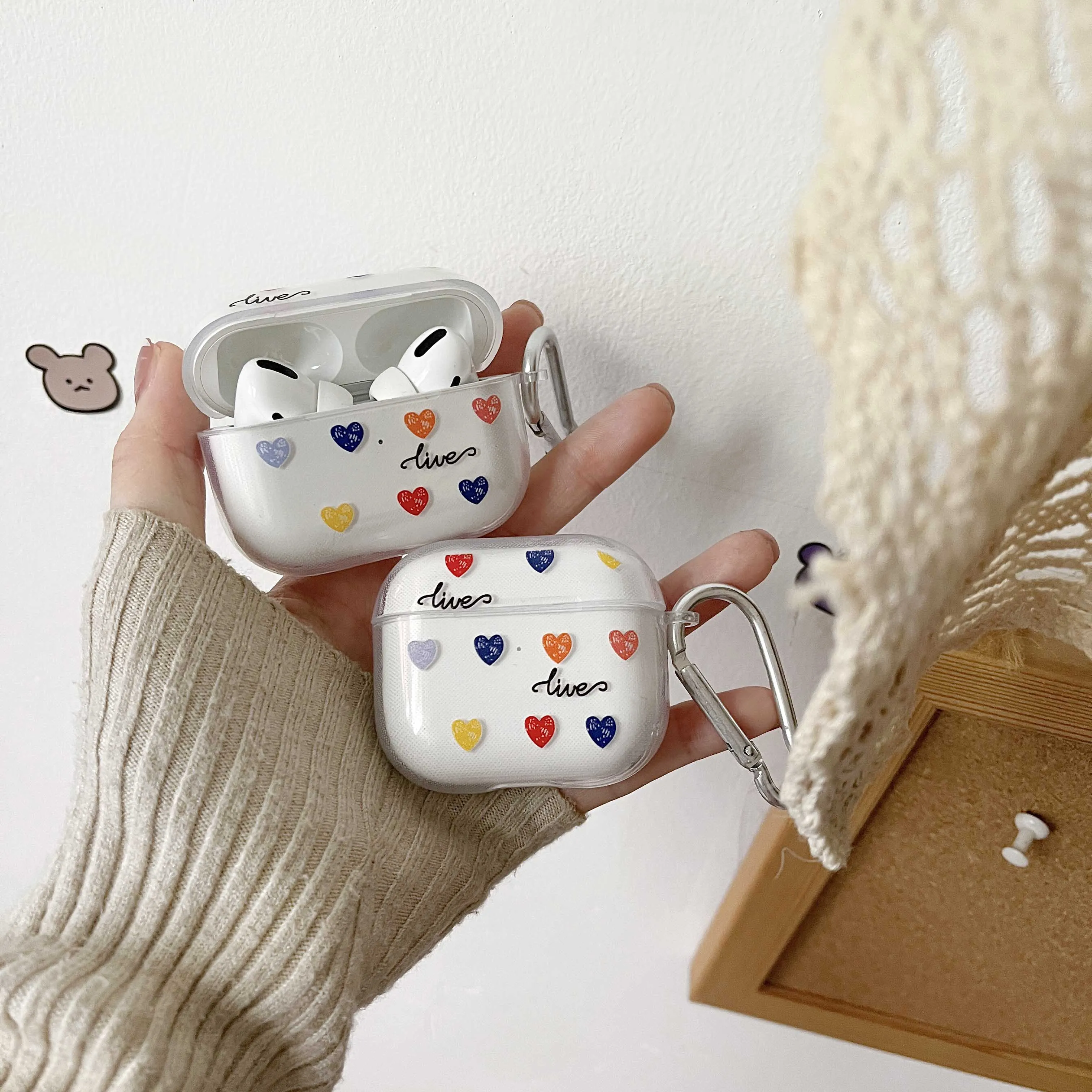 Мягкая прозрачная термополиуретановая гарнитура Lovely Smiley для Airpods Pro 3, симпатичная Беспроводная bluetooth-гарнитура для Air Pods 1 2, защитный чехол
Мягкая прозрачная термополиуретановая гарнитура Lovely Smiley для Airpods Pro 3, симпатичная Беспроводная bluetooth-гарнитура для Air Pods 1 2, защитный чехол