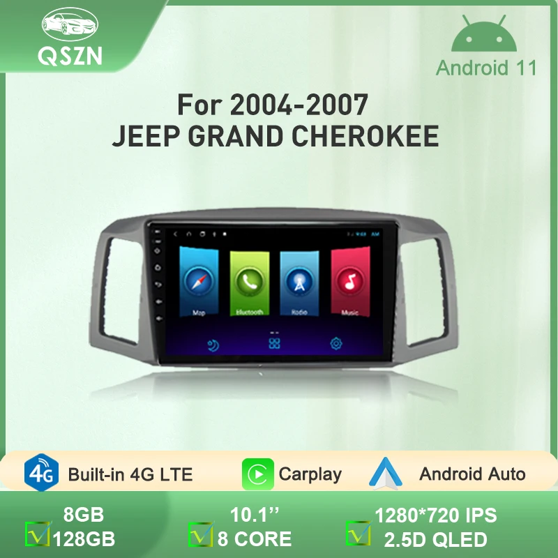 QSZN For Jeep Grandcherokee 2004 2005 2006 2007 Car Radio 4G GPS Multimedia Player DSP IPS Carplay+Auto 8 Core Android 11 Stereo
QSZN For Jeep Grandcherokee 2004 2005 2006 2007 Car Radio 4G GPS Multimedia Player DSP IPS Carplay+Auto 8 Core Android 11 Stereo