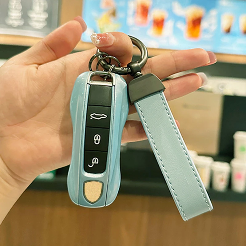 Ice Blue for Porsche Carrera Panamera 718 Taycan 911 Cayenne 970 981 991Boxster Cayman Car Key Case Cover Fob Buckle Keychain
Ice Blue for Porsche Carrera Panamera 718 Taycan 911 Cayenne 970 981 991Boxster Cayman Car Key Case Cover Fob Buckle Keychain
