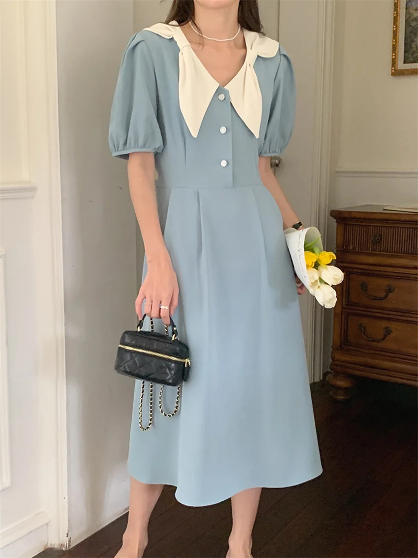 Alien Kitty Summer Gentle V-Neck A-Line Dress Short Sleeve Women Office Lady Chic All Match High Street Elegant New Slim Casual
Alien Kitty Summer Gentle V-Neck A-Line Dress Short Sleeve Women Office Lady Chic All Match High Street Elegant New Slim Casual