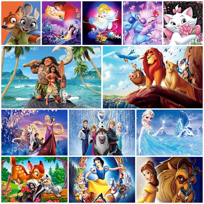DIY Disney Diamond Painting Marie Zootopia Simba Moana Stitch Bambi Princess Diamond Embroidery Mosaic Handmade Art Gift for Kid
DIY Disney Diamond Painting Marie Zootopia Simba Moana Stitch Bambi Princess Diamond Embroidery Mosaic Handmade Art Gift for Kid