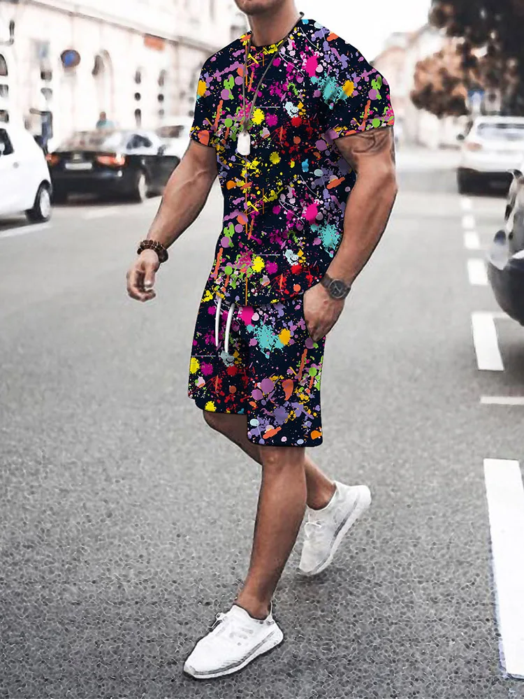 New Mens Set Fashion Casual Men Summer Tracksuit Sportwear Clothes Oversized T Shirt Short Sleeve T-shirts + Shorts 2 Piece Sets
New Mens Set Fashion Casual Men Summer Tracksuit Sportwear Clothes Oversized T Shirt Short Sleeve T-shirts + Shorts 2 Piece Sets