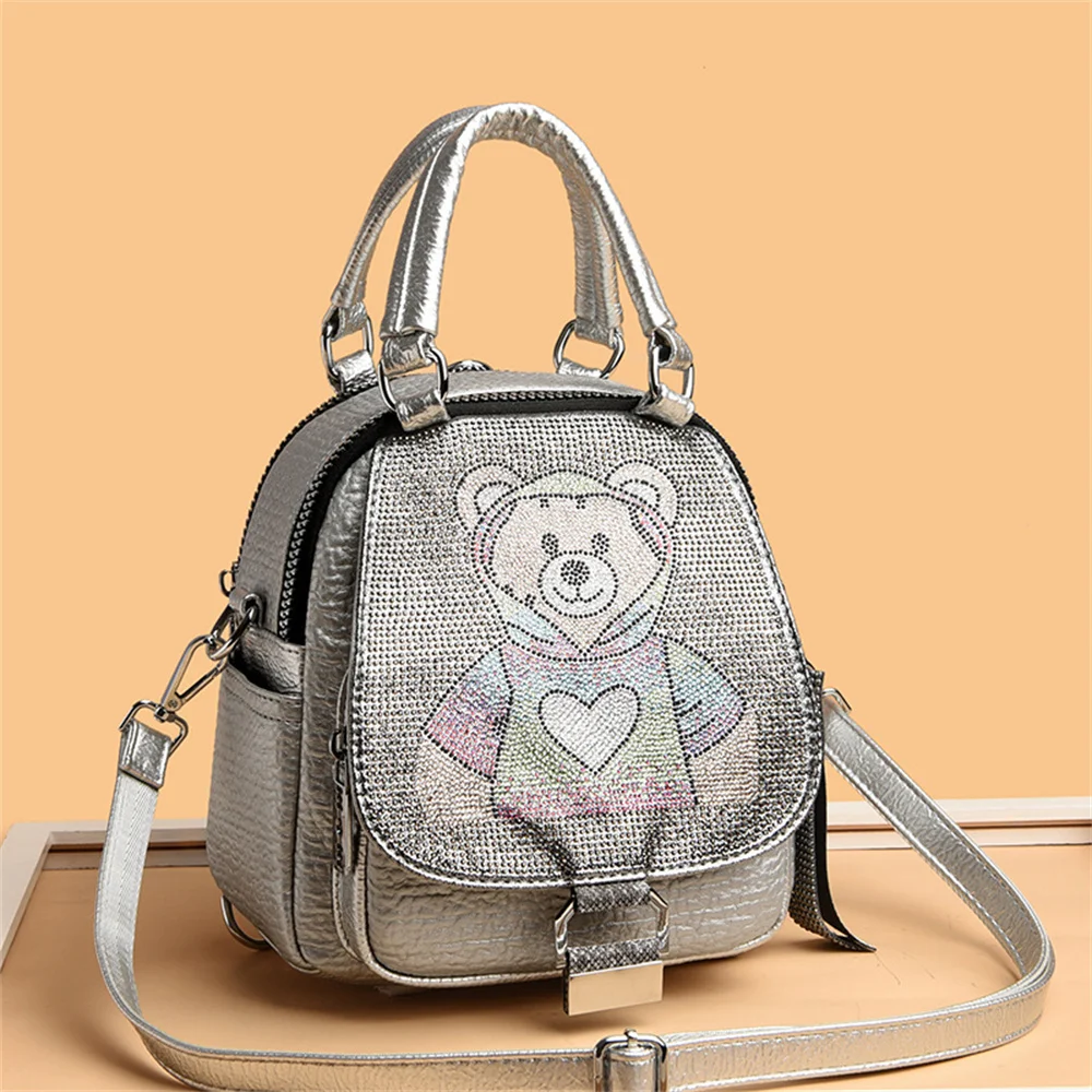 Cute bright diamond bear backpack embroidered little bee backpack high sense ins colorful hot diamond women's bag
Cute bright diamond bear backpack embroidered little bee backpack high sense ins colorful hot diamond women's bag