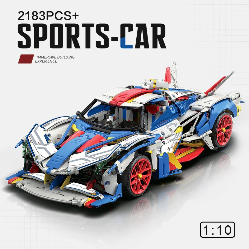 2022 New Gundam livery Apolloed IE technology RC car V12 supercar building blocks city supercar sports car building blocks toys
2022 New Gundam livery Apolloed IE technology RC car V12 supercar building blocks city supercar sports car building blocks toys