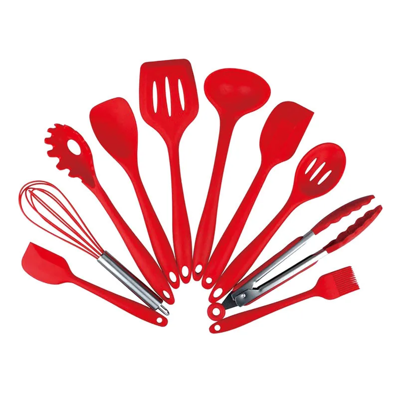 10pcs Silicone Spatula Kitchen Utensils Spoon Spatula High Temperature Resistant All-inclusive Cooking Utensils Cooking Tool Set
10pcs Silicone Spatula Kitchen Utensils Spoon Spatula High Temperature Resistant All-inclusive Cooking Utensils Cooking Tool Set