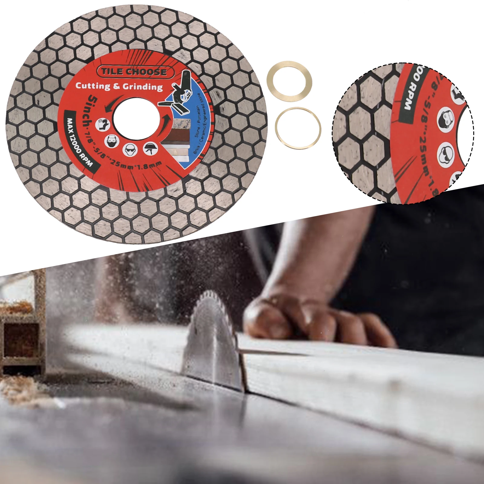 Diamond Procelain Saw Blade For Angle Grinder Circular Saw For Procelain Ceramic Tile Marble Granite Quartz Dry Wet Cutting
Diamond Procelain Saw Blade For Angle Grinder Circular Saw For Procelain Ceramic Tile Marble Granite Quartz Dry Wet Cutting