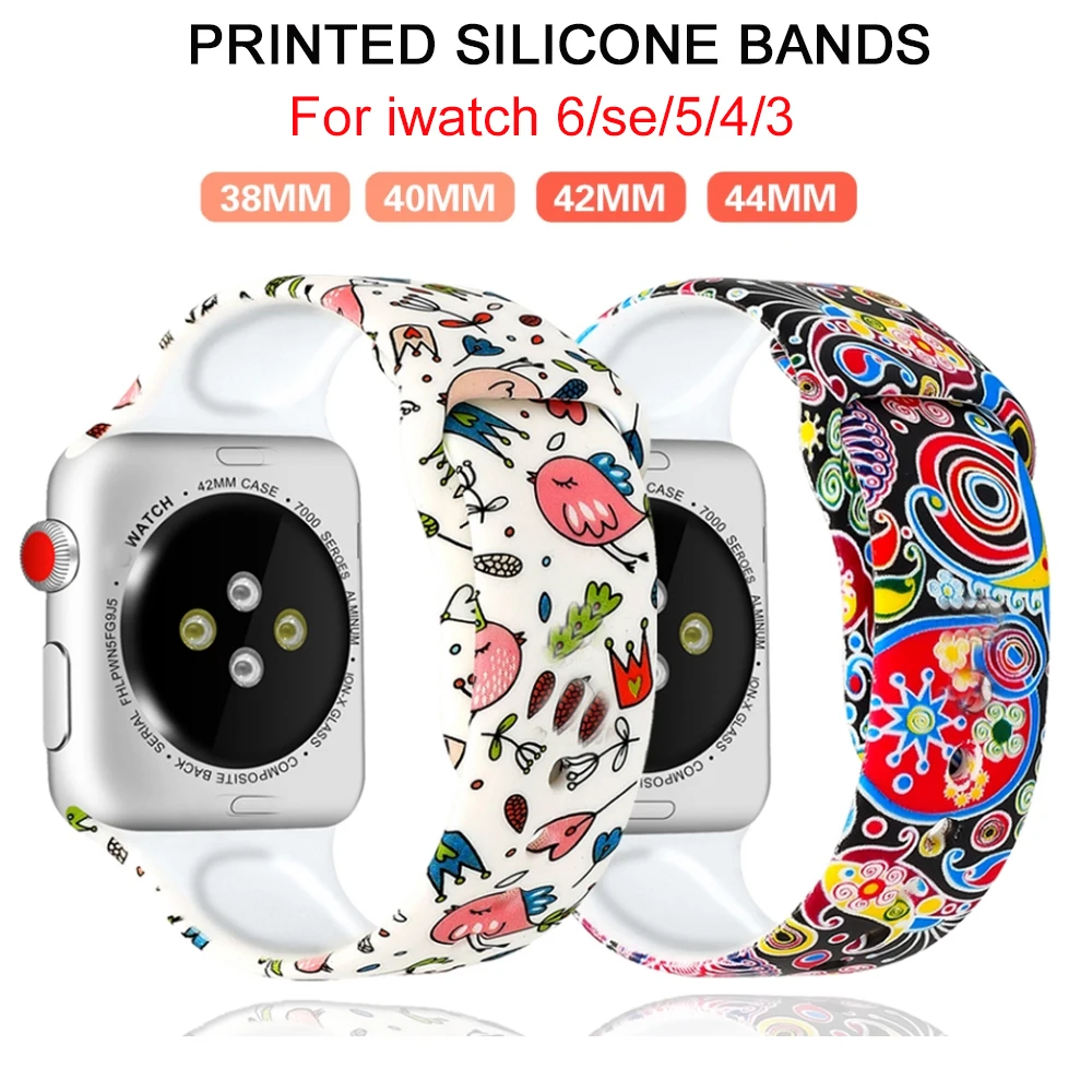 Ремешок силиконовый с принтом для Apple Watch 7 band 44 мм 40 мм iWatch 7 42 38 мм, браслет correa для iWatch series SE 5 4 3 6 7 41 мм 45 мм
Ремешок силиконовый с принтом для Apple Watch 7 band 44 мм 40 мм iWatch 7 42 38 мм, браслет correa для iWatch series SE 5 4 3 6 7 41 мм 45 мм
