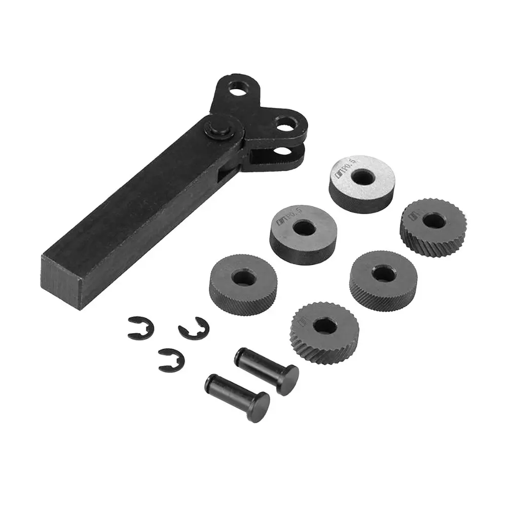 Dual Wheel Knurling Tool Kit 7pcs 0.5mm 1mm 2mm Wheel Linear Pitch Knurl Set Steel Lathe Cutter Wheel Knurling Tool Set
Dual Wheel Knurling Tool Kit 7pcs 0.5mm 1mm 2mm Wheel Linear Pitch Knurl Set Steel Lathe Cutter Wheel Knurling Tool Set