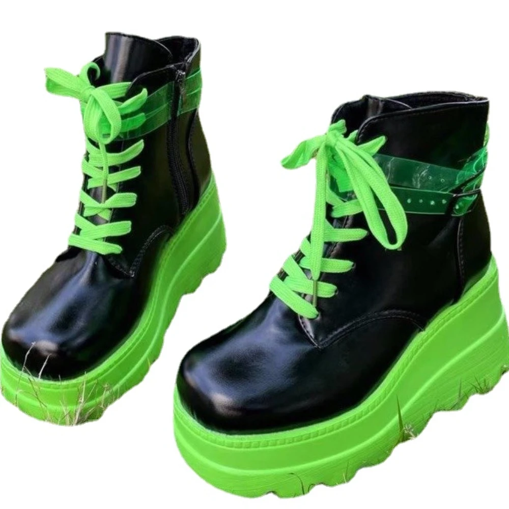 2023 Women New Gothic Green Platform High Heels Cosplay Fashion Winter Wedges Boots Halloween Shoes Women Ankle Booties
2023 Women New Gothic Green Platform High Heels Cosplay Fashion Winter Wedges Boots Halloween Shoes Women Ankle Booties