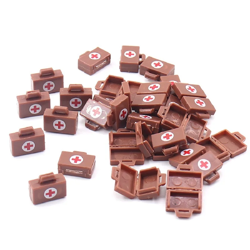 5pcs WW2 Suitcase Medical Box First Aid Kit Military Weapons Army Moc Model City Accessories Building Block Figures Mini Toys
5pcs WW2 Suitcase Medical Box First Aid Kit Military Weapons Army Moc Model City Accessories Building Block Figures Mini Toys