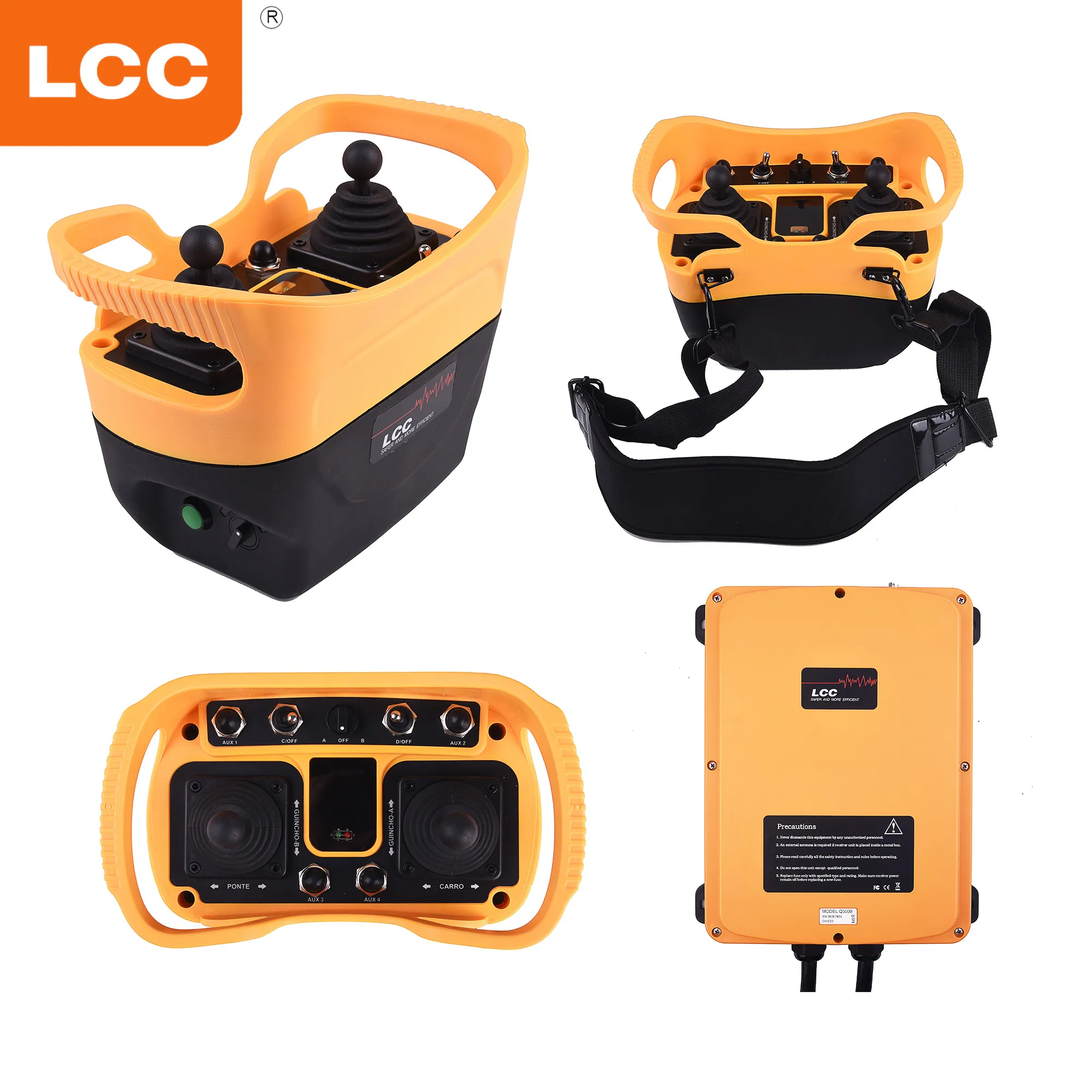 Q5000 LCC 2 joystick forestry and agricultural applications crane waterproof industrial wireless radio remote control
Q5000 LCC 2 joystick forestry and agricultural applications crane waterproof industrial wireless radio remote control