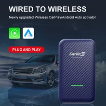 CarlinKit 4.0 Wireless Android Auto CarPlay Adapter Apple CarPlay Dongle Auto Connect for Volkswagen Toyota Honda Audi Benz Mazd
