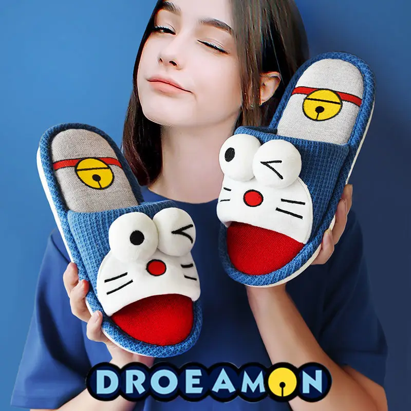 Летние домашние симпатичные Тапочки Doraemon на толстой нескользящей подошве из хлопка и льна для девочек
Летние домашние симпатичные Тапочки Doraemon на толстой нескользящей подошве из хлопка и льна для девочек