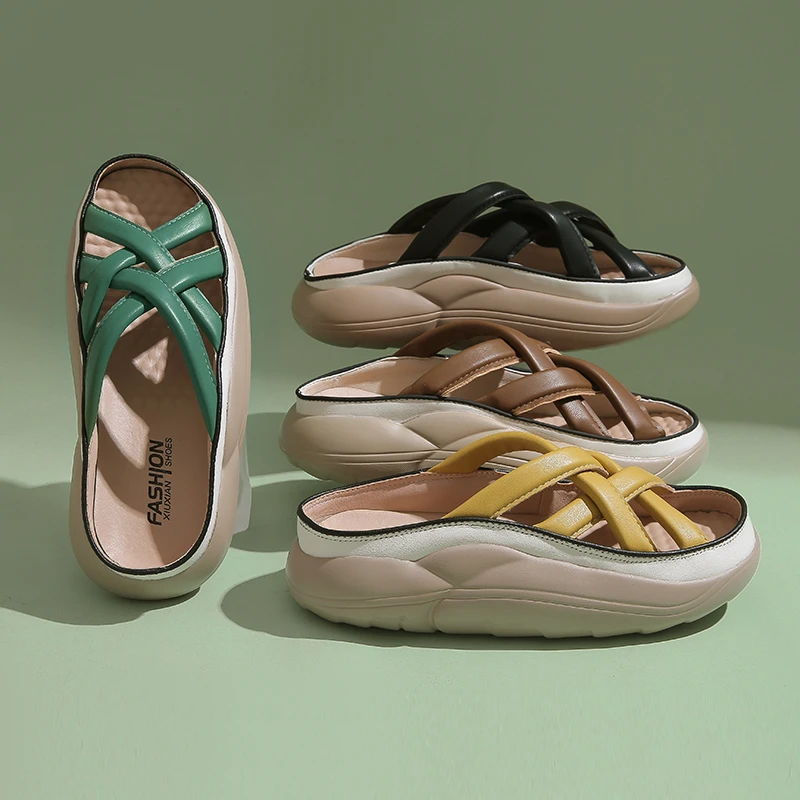 New Roman Open-toed Slippers Women's 2022 Summer Retro Woven Solid Color Thick-soled Casual Shoes Wedge-heeled Women's Sandals
New Roman Open-toed Slippers Women's 2022 Summer Retro Woven Solid Color Thick-soled Casual Shoes Wedge-heeled Women's Sandals
