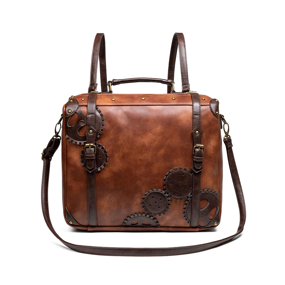 Steampunk Medieval Retro Style Large Capacity Color Contrast Women's Crossbody Bag Portable Back Shoulder Computer Bag Fashion
Steampunk Medieval Retro Style Large Capacity Color Contrast Women's Crossbody Bag Portable Back Shoulder Computer Bag Fashion