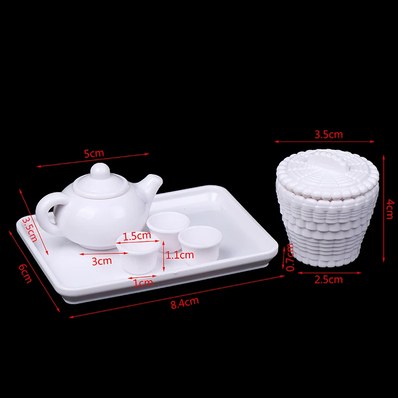 6pcs/set 1:12 Dollhouse Miniature Teapot Coffee Tea Cups Tray Model Kitchen Toys
6pcs/set 1:12 Dollhouse Miniature Teapot Coffee Tea Cups Tray Model Kitchen Toys