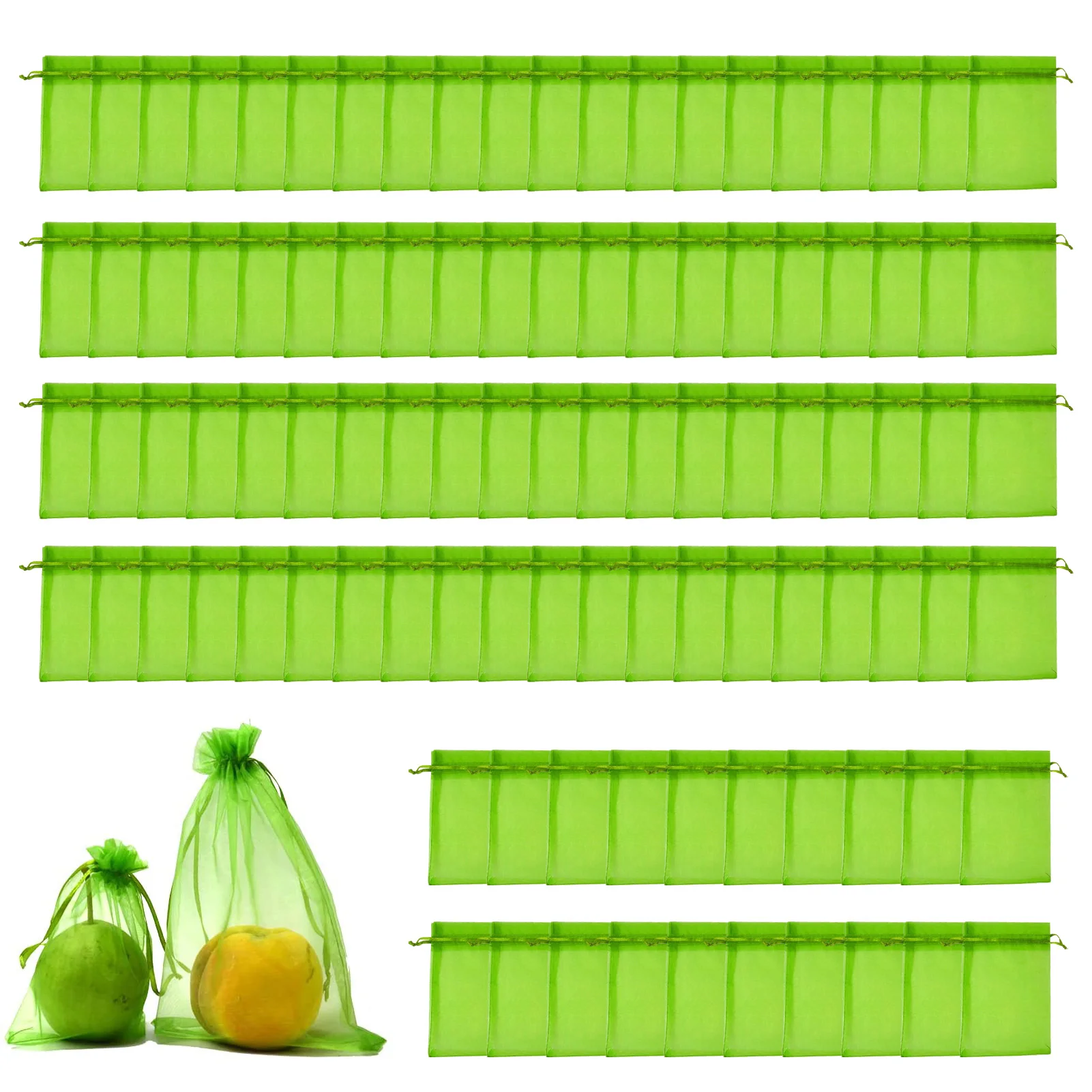 100pcs Fruit Protection Bags Reusable Garden Net Bag With Drawstring Fruit Tree Mesh Barrier Bags For Protecting Fruits And
100pcs Fruit Protection Bags Reusable Garden Net Bag With Drawstring Fruit Tree Mesh Barrier Bags For Protecting Fruits And