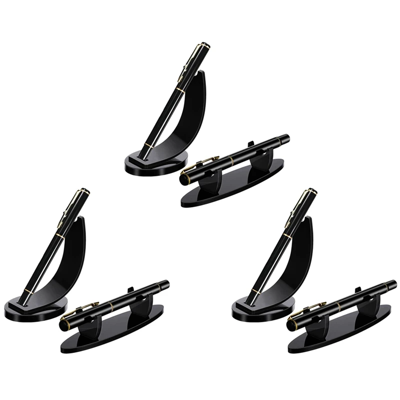 6 Pieces Acrylic Pen Holder Display Stand Pencil Display Holder Fountain Pen Ballpoint Pen Display Rack (Black)
6 Pieces Acrylic Pen Holder Display Stand Pencil Display Holder Fountain Pen Ballpoint Pen Display Rack (Black)