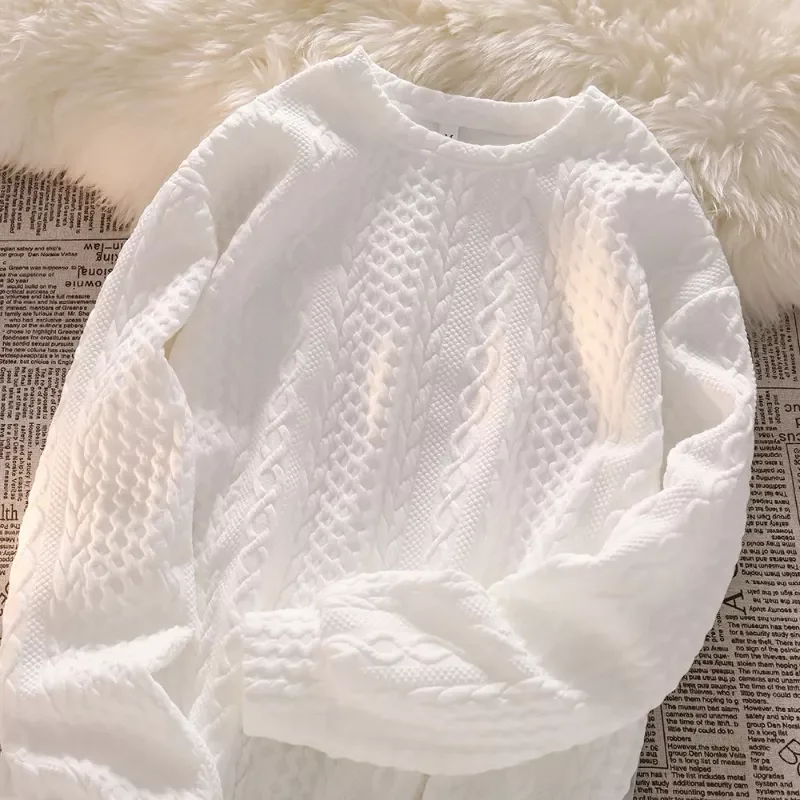 White Women Sweatshirt Pullover Casual O Neck Long Sleeve 2022 Spring New Tops Loose Twisted Twist Ladies Sweatshirts
White Women Sweatshirt Pullover Casual O Neck Long Sleeve 2022 Spring New Tops Loose Twisted Twist Ladies Sweatshirts