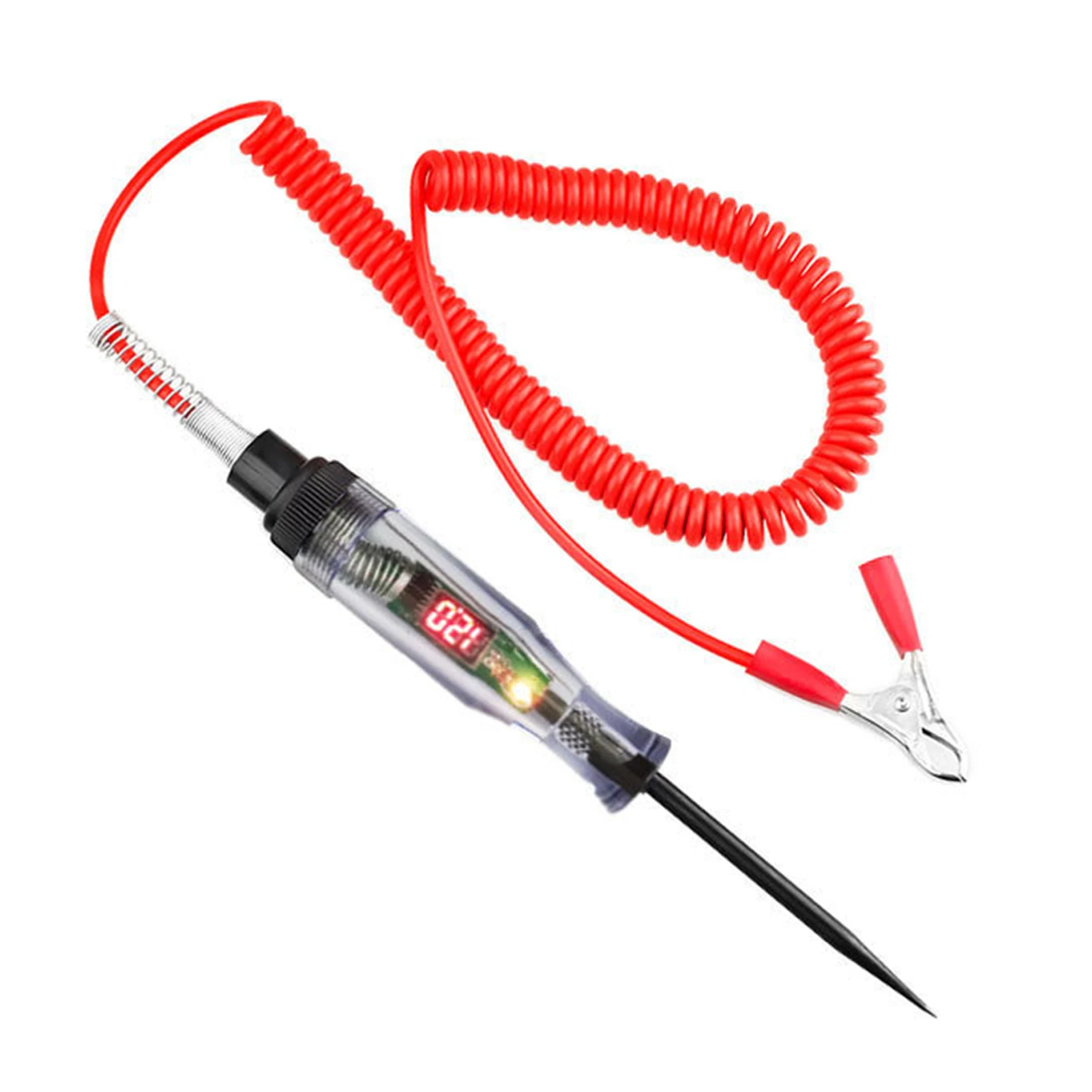 

3V To 70V Automotive Circuit Tester Auto Voltage Detector Pen With Digital Display Electric Tester Pen With Sharp Piercing Probe