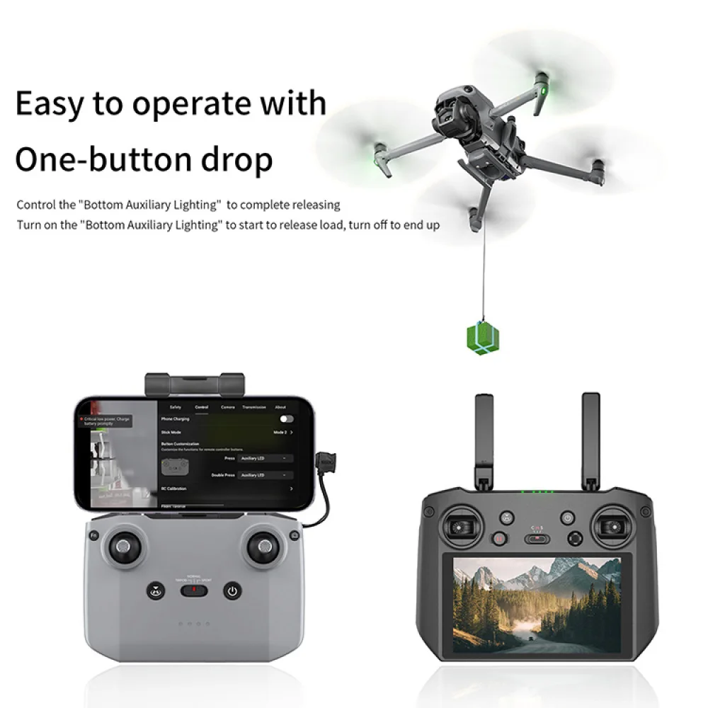 Drone Airdropping System for DJI Mavic 3/Mavic 3 Classic/Mavic 3 Pro Accessories Drone Parts Gray Aerial Throwers
Drone Airdropping System for DJI Mavic 3/Mavic 3 Classic/Mavic 3 Pro Accessories Drone Parts Gray Aerial Throwers