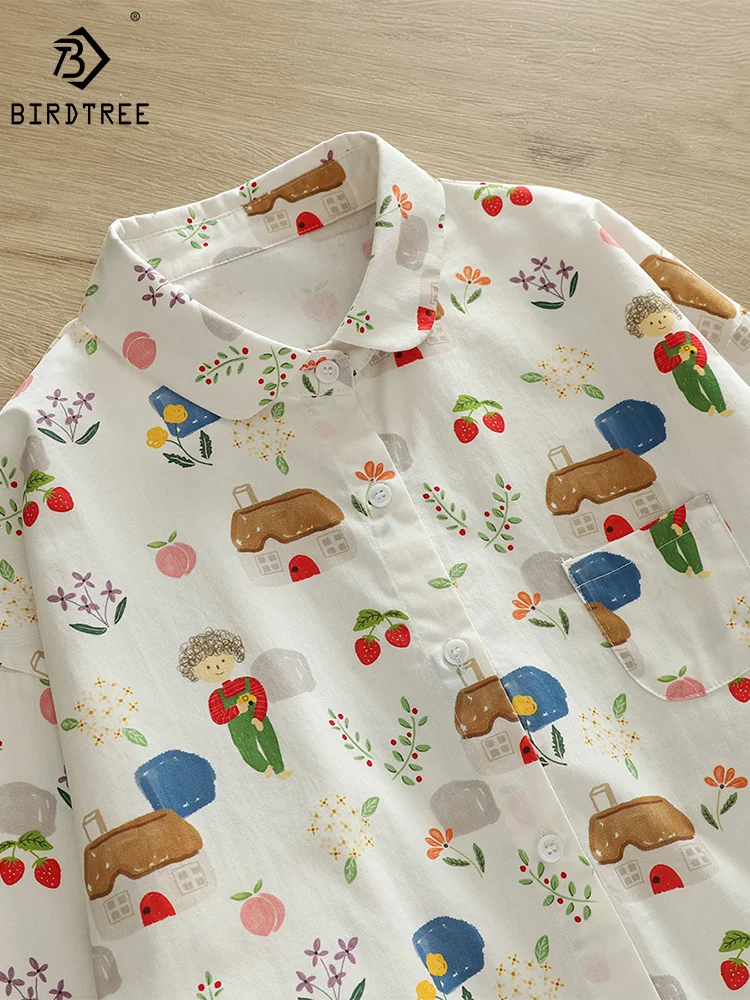 New Autumn Cotton Shirts Girls Turn Down Collar Cute Cartoon Print Tops Long Sleeve Pocket Loose Casual Blouses Spring T38520JM
New Autumn Cotton Shirts Girls Turn Down Collar Cute Cartoon Print Tops Long Sleeve Pocket Loose Casual Blouses Spring T38520JM