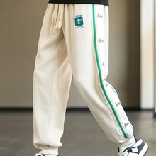 2022 Fall/Winter Corduroy Sweatpants Men Baggy Joggers Fashion Letter Embroidery Big Size Trousers Male Casual Harem Pants 8XL