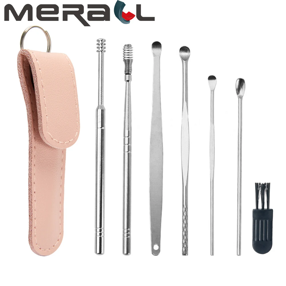 7Pcs/set Ear Cleaner Earpick Sticks Wax Removal Tool Care Ear Cleanser Spoon Earwax Remover Curette Ear Pick Cleaning Earpick
7Pcs/set Ear Cleaner Earpick Sticks Wax Removal Tool Care Ear Cleanser Spoon Earwax Remover Curette Ear Pick Cleaning Earpick