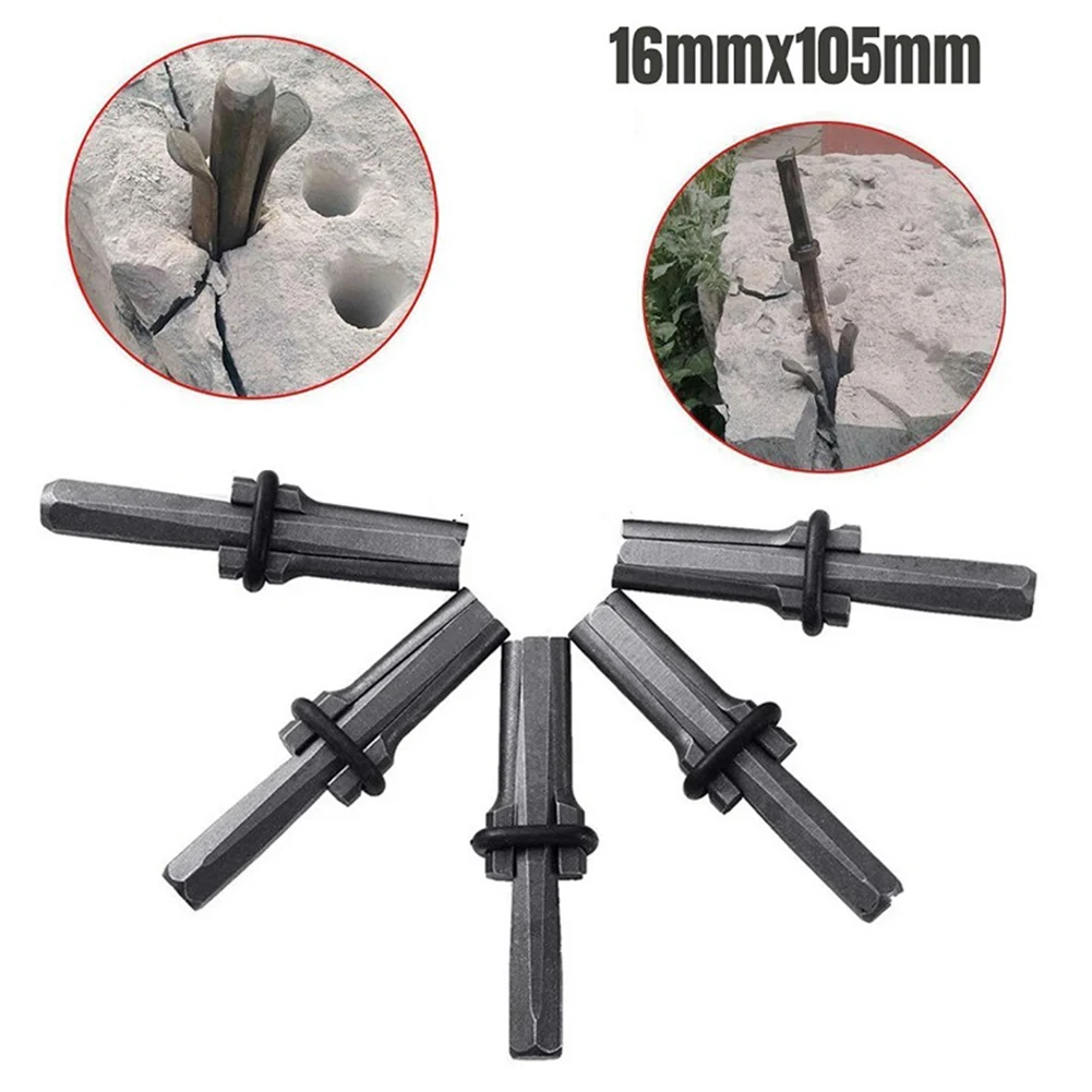 5pcs Stone Splitter Metal Plug Wedges For Splitting Hard Stone Rock Granite Concrete 16*105mm High Hardness Hand Tool
5pcs Stone Splitter Metal Plug Wedges For Splitting Hard Stone Rock Granite Concrete 16*105mm High Hardness Hand Tool