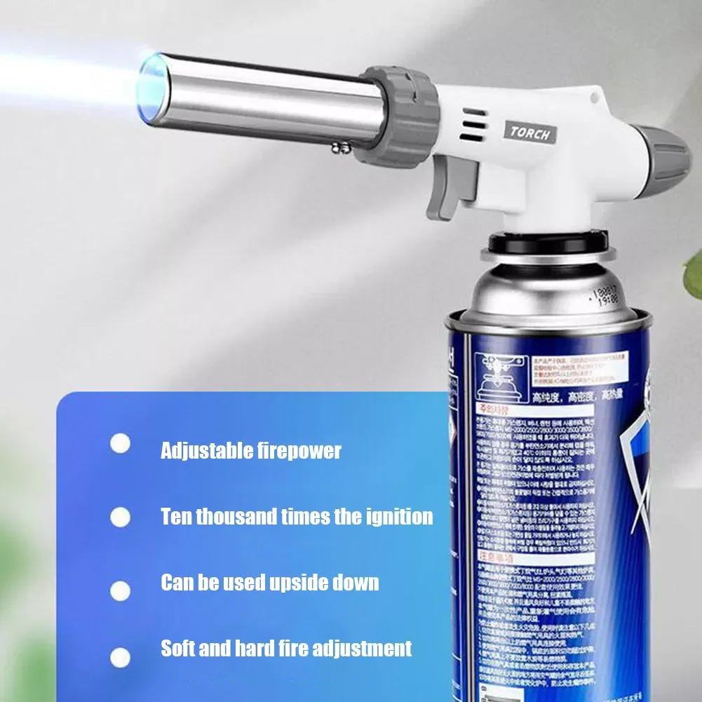 2022New Butane Gas Torch Ignition Lighter for Outdoor Camping Cooking Heating BBQ Tool Stainless Steel Welding Torch
2022New Butane Gas Torch Ignition Lighter for Outdoor Camping Cooking Heating BBQ Tool Stainless Steel Welding Torch